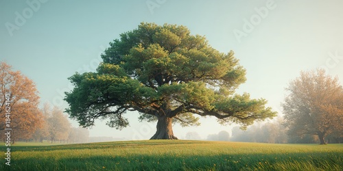 A large cedar tree extending skyward, serving as a backdrop for landscape planning, Earth Day