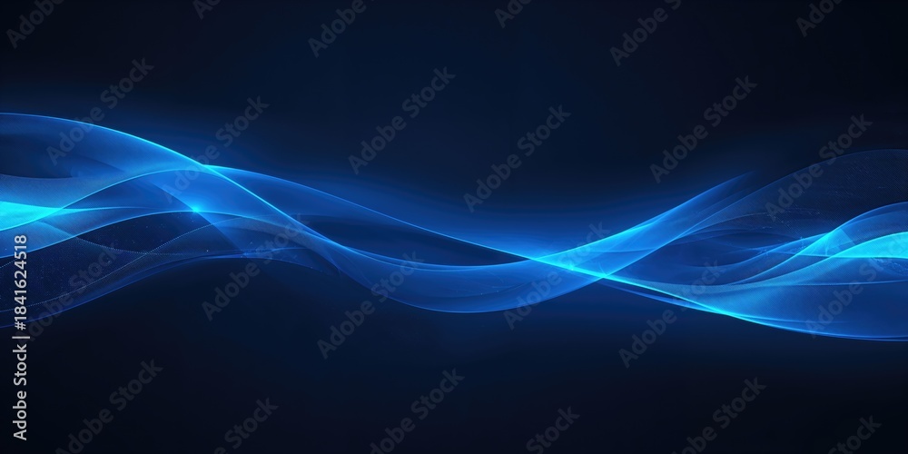Naklejka premium Futuristic blue gradient technology backdrop used for digital UI design, layout background
