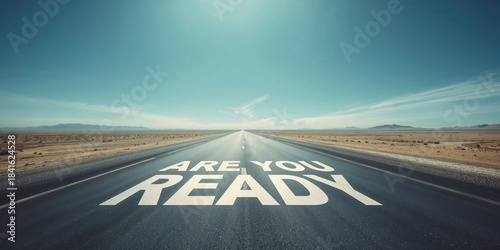 Long stretch of asphalt hig...