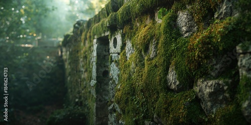 Detailed view of weathered ...