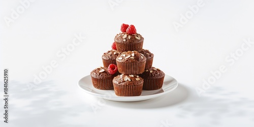 Chocolate muffins with deta...