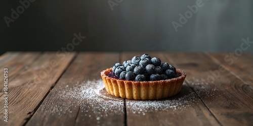 Blueberry and almond tart d...