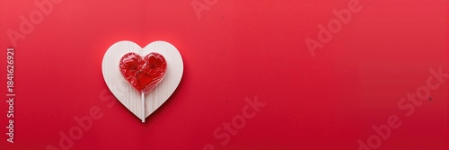 Heart-shaped lollipop with ...