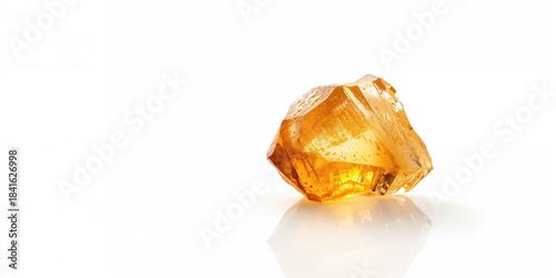 Uncut citrine crystal with ...