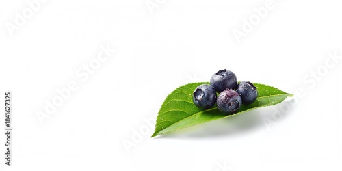 Organic blueberries arrange...