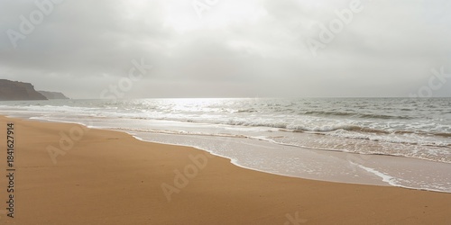 Sandy beach under an overca...
