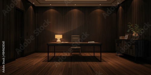 A modern workspace featurin...