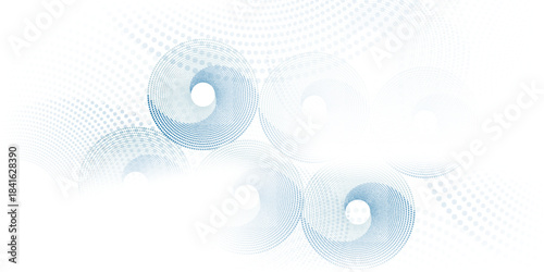 Abstract geometric blue background frame. Vector texture of chaotic hexagons, particles, fragments. A group of cells, an information grid. Banner for business, technology, medicine, presentations.