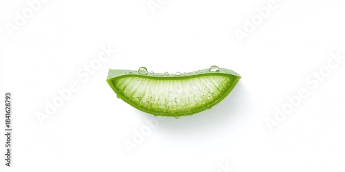 Aloe Vera slice on white ba...