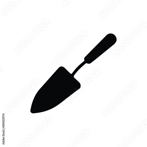 Garden trowel vector icon illustration isolated on white background gardening hand tool equipment