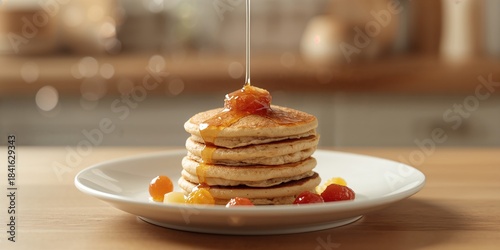 Gluten-free pancakes topped...