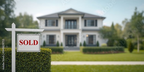 A unique sold sign displaye...