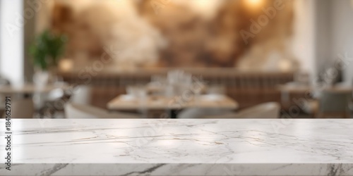 White marble surface with e...