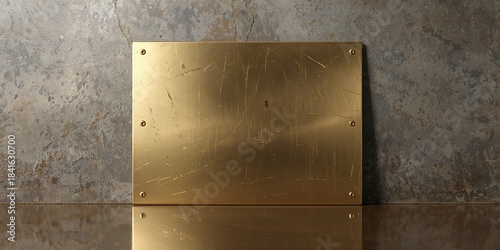 Metal sheet with brushed br...