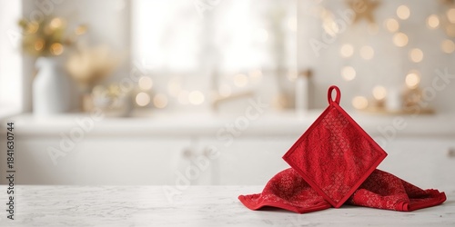Kitchen towel and hot pot h...