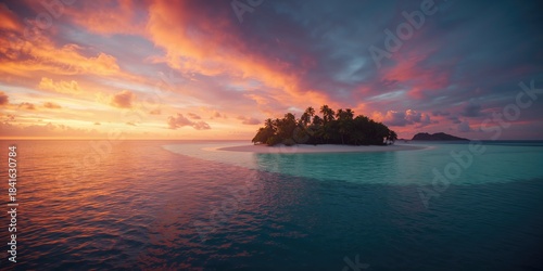 Scenic tropical island feat...