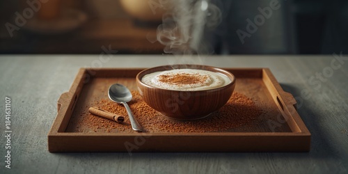 A bowl of cinnamon-flavored...