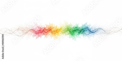 Bright rainbow color patter...