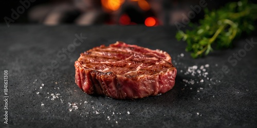 Close-up of Wagyu Rib Eye S...