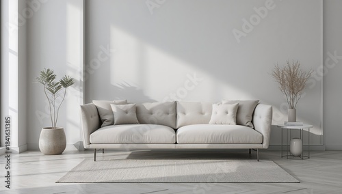 Contemporary living space w...