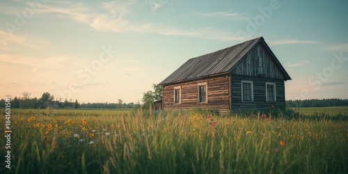 Traditional wooden cottage ...