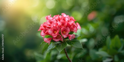 Begonia grandis flowers in full bloom, suitable for floral arrangement background