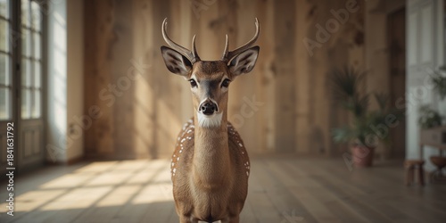 A decorative female deer du...