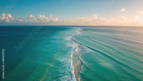 Seamless loop of ocean wave...