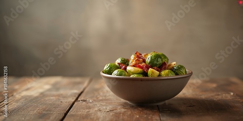 Cooked Brussels Sprouts wit...