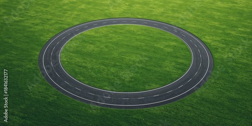 3d rendering of a circular ...