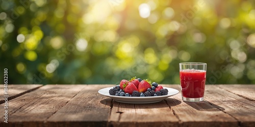 Forest berries background, ...