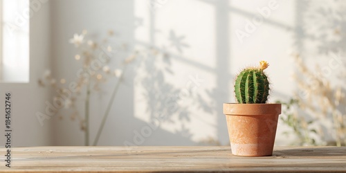 Cactus plant thriving in ar...