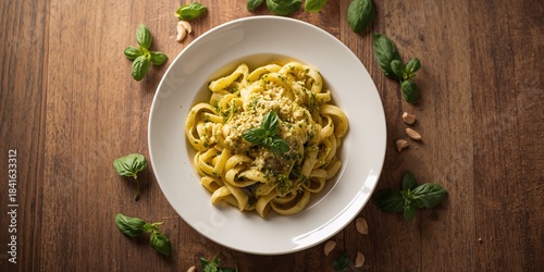 Italian pasta fusilli coate...