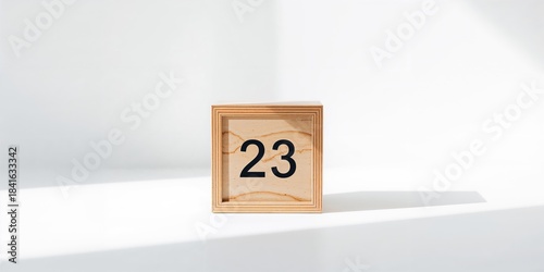 Wooden cube calendar displa...