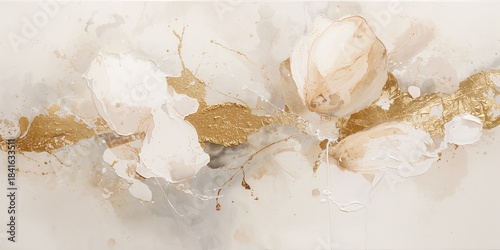 Abstract acrylic and waterc...