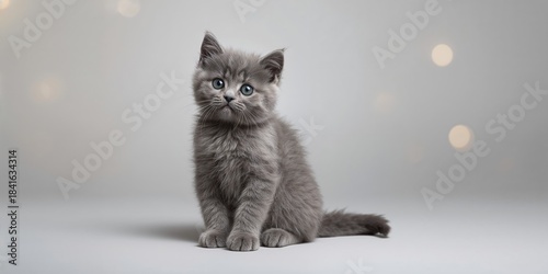 British cat resting on a wi...