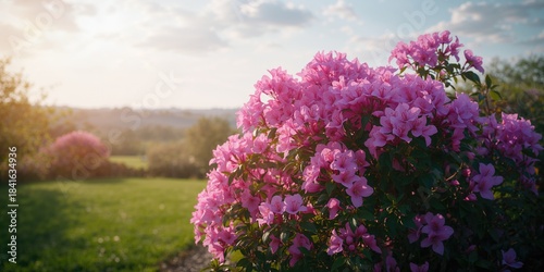 Azalea flowers blooming in ...