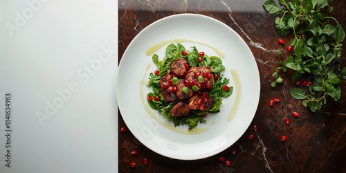 Chicken liver and pomegrana...