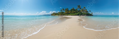 Calm ocean wave near a sand...