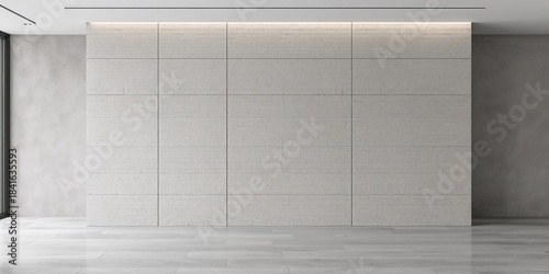 Empty stone wall interior d...