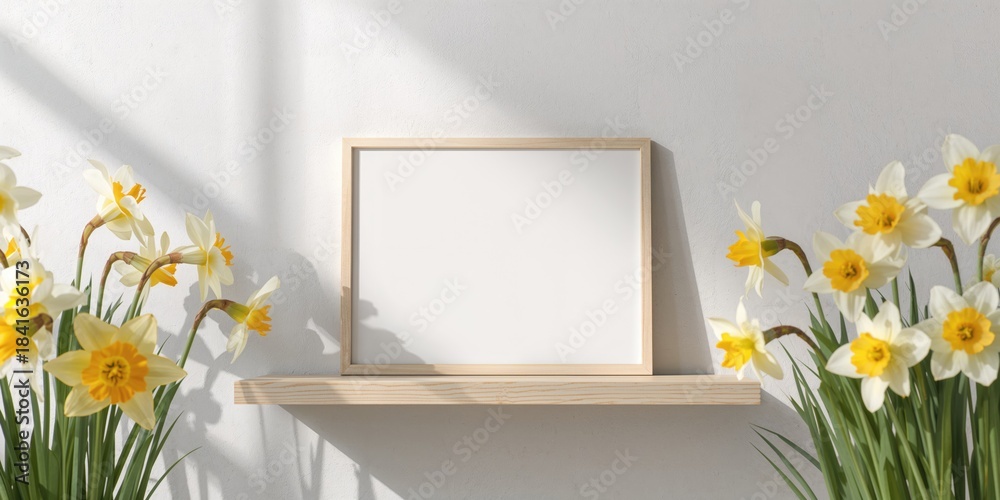 Fototapeta premium Empty scenic view featuring flowers suited for editorial header backgrounds, World Environment Day