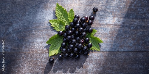 Close-up of black currant w...