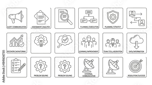 Illustrative diagram showcasing essential business and management strategies for optimal