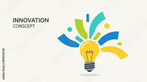 Illuminating creativity: a vibrant lightbulb symbolizing innovation and fresh ideas for the future