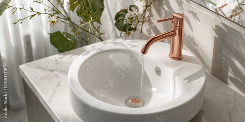 Bathroom fixture featuring ...