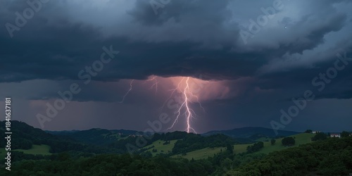 Lightning strikes over Slov...