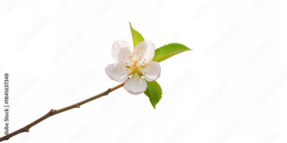 Fototapeta premium Apple blossom flower on a branch, seasonal floral display for spring celebrations