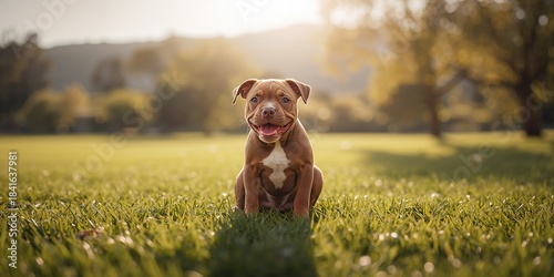 Young Staffordshire terrier...