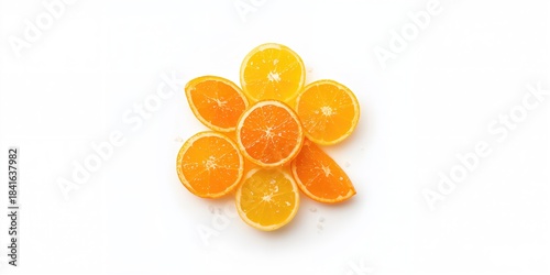 Fruit jellies arranged on a...