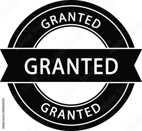 Professional grant badge seal vector